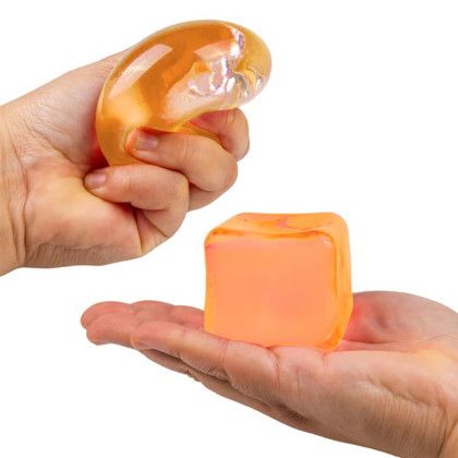Custom SqueeDoh Sensory Cube - Orange - Lifestyle