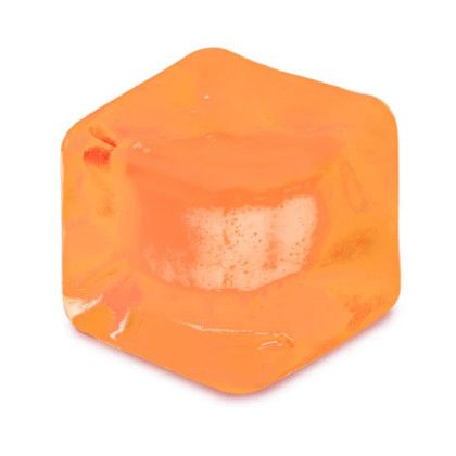 Custom SqueeDoh Sensory Cube - Orange - Cube view
