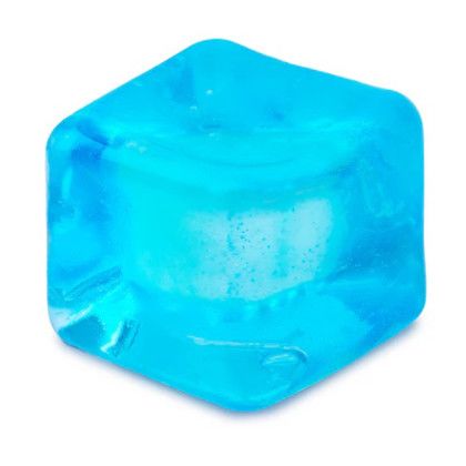 Custom SqueeDoh Sensory Cube - Blue - Cube view