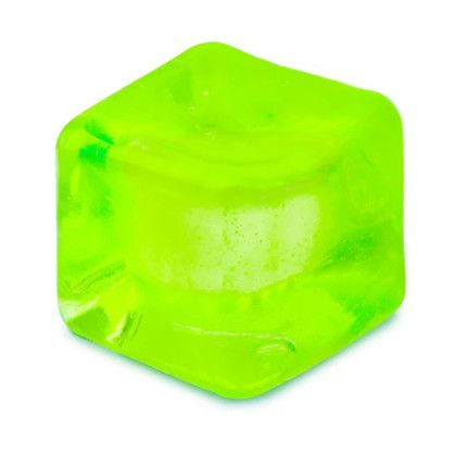 Custom SqueeDoh Sensory Cube - Green - Cube view
