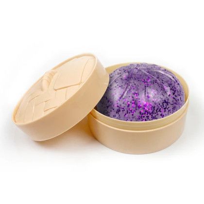 Custom Dumpling Delight Glittery Stress Reliever - Purple 