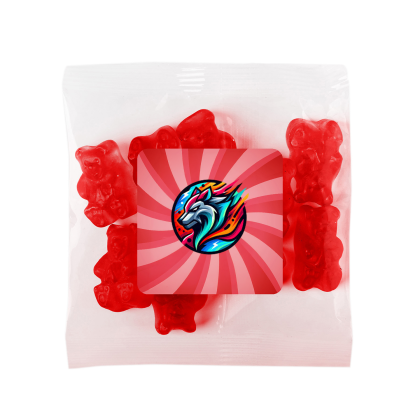 Custom Albanese Strawberry Gummi Bears: Taster Packet Custom Albanese Strawberry Gummi Bears: Taster Packet