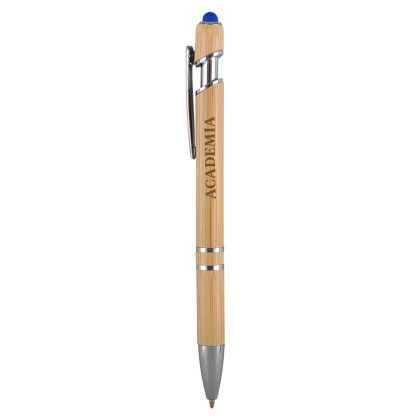 Custom Gardena Bamboo Stylus Pen - Blue
