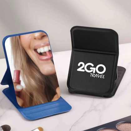 Custom On The Go Mirror Stand - Black Lifestyle