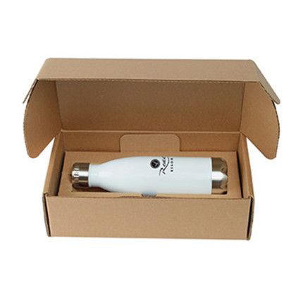 Custom 17 oz. Cascade Bottle with Gift Box - White Custom 17 oz. Cascade Bottle with Gift Box - White