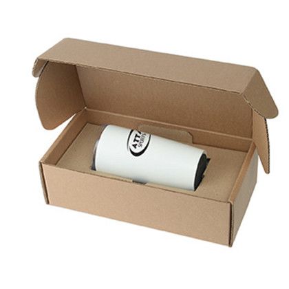 Custom 20 oz. Everest Stainless Steel Tumbler with Gift Box - Matte White Side View Custom 20 oz. Everest Stainless Steel Tumbler with Gift Box - Matte White Side View