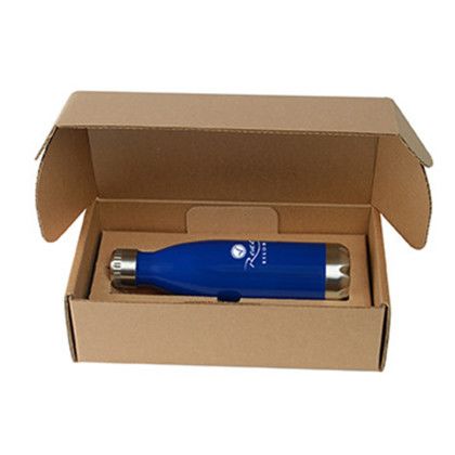 Custom 17 oz. Cascade Bottle with Gift Box - Navy Custom 17 oz. Cascade Bottle with Gift Box - Navy