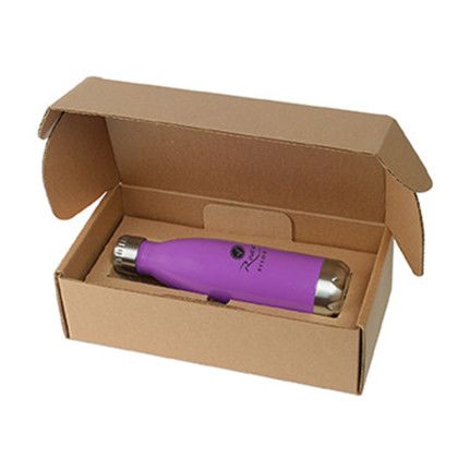 Custom 17 oz. Cascade Bottle with Gift Box - Purple Side View Custom 17 oz. Cascade Bottle with Gift Box - Purple Side View