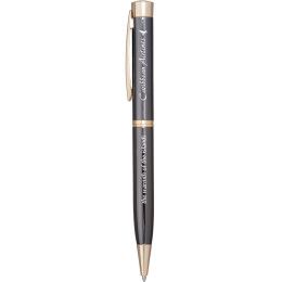 Custom Amesbury Pen With Photodome: Gunmetal Custom Amesbury Pen With Photodome: Gunmetal