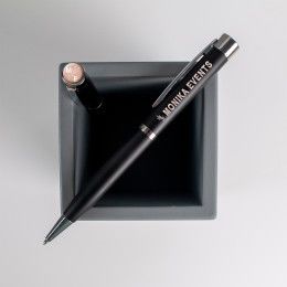 Custom Amesbury Pen With Photodome: Black Custom Amesbury Pen With Photodome: Black