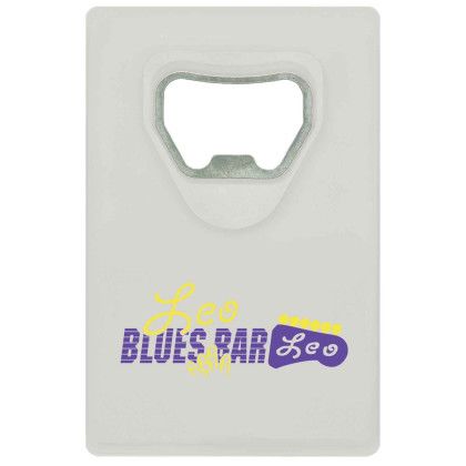 Custom Credit Card Bottle Opener - Translucent frost Custom Credit Card Bottle Opener - Translucent frost