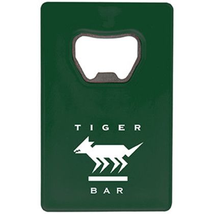 Custom Credit Card Bottle Opener - Dark green Custom Credit Card Bottle Opener - Dark green