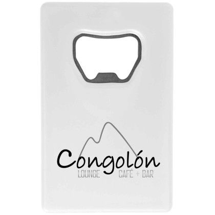 Custom Credit Card Bottle Opener - White Custom Credit Card Bottle Opener - White