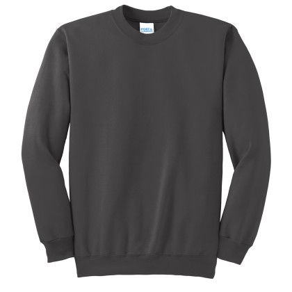 Essential Fleece Crewneck Color Sweatshirt - Charcoal