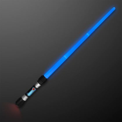 Custom Expandable Blue Saber Light Up Swords - Front View Custom Expandable Blue Saber Light Up Swords - Front View