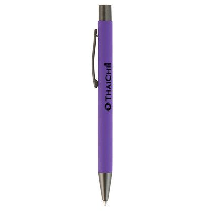 Custom Sorrento Velvet-Touch Aluminum Pen - Purple Custom Sorrento Velvet-Touch Aluminum Pen - Purple