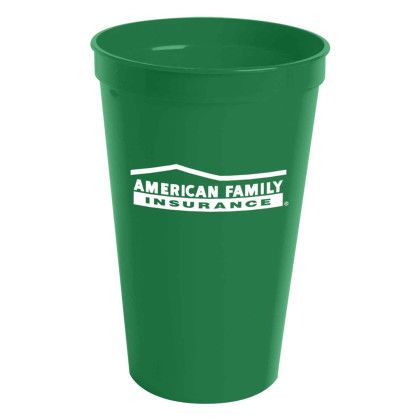 Custom 22 oz. Stadium Cup - Kelly Green