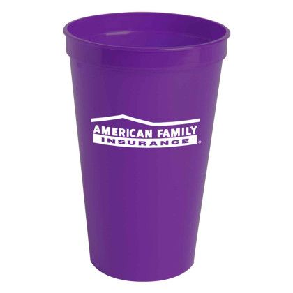 Custom 22 oz. Stadium Cup - Purple 