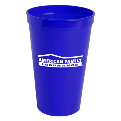 Custom 22 oz. Stadium Cup - Royal Blue 