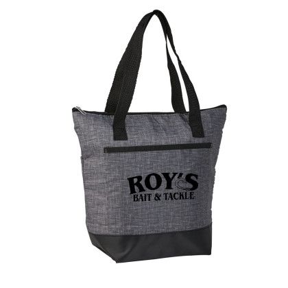 Custom Odyssey rPET Cooler Tote - Black with Handle