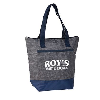 Custom Odyssey rPET Cooler Tote - Navy with Handle
