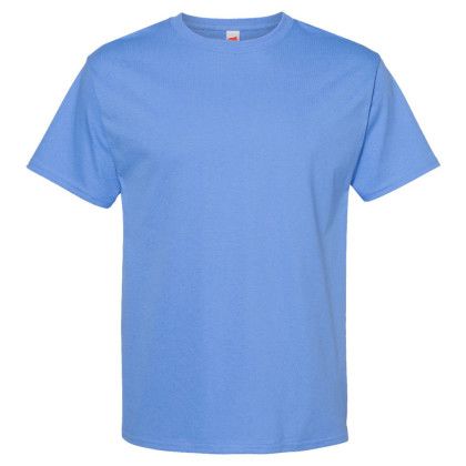 Custom Hanes Unisex ComfortSoft Color 100% Cotton T-Shirt - Carolina Blue