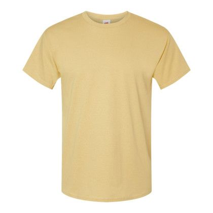 Custom Hanes Unisex ComfortSoft Color 100% Cotton T-Shirt - Athletic Gold