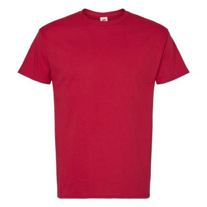 Custom Hanes Unisex ComfortSoft Color 100% Cotton T-Shirt - Athletic Crimson
