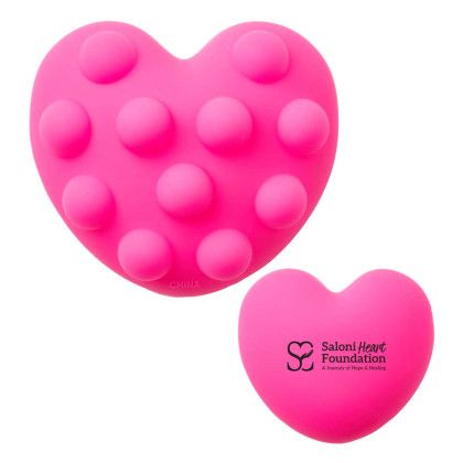 Custom Heart Push Pop Ball - Pink Custom Heart Push Pop Ball - Pink