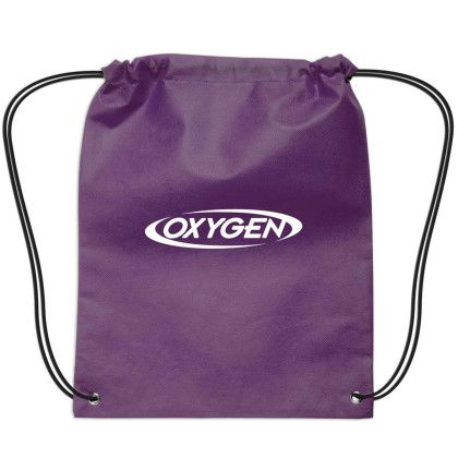 Custom Small Non-Woven Drawstring Backpack - Purple Custom Small Non-Woven Drawstring Backpack - Purple