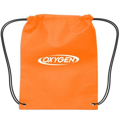 Custom Small Non-Woven Drawstring Backpack - Orange Custom Small Non-Woven Drawstring Backpack - Orange