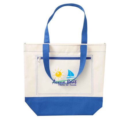 Custom Marina Nautical Tote - Royal blue Custom Marina Nautical Tote - Royal blue