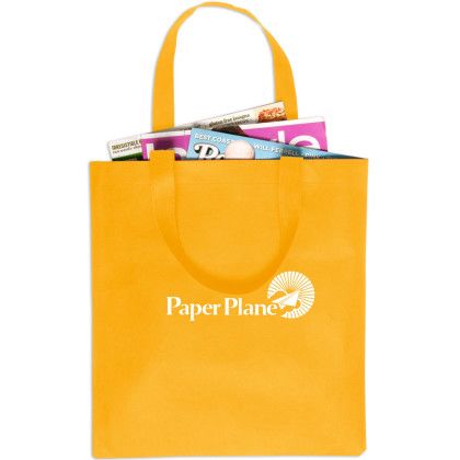 Custom Non-Woven Value Tote - Gold Custom Non-Woven Value Tote - Gold