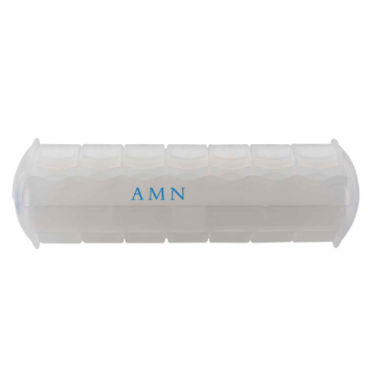 Custom 7-Day AM/PM Med Minder - Translucent Frost Custom 7-Day AM/PM Med Minder - Translucent Frost