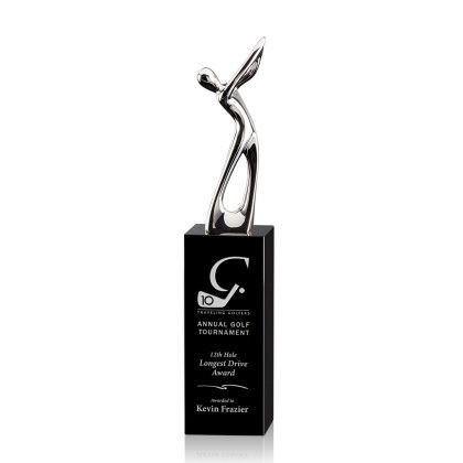 Custom Black Peale Golf Award - Small - Black Custom Black Peale Golf Award - Small - Black