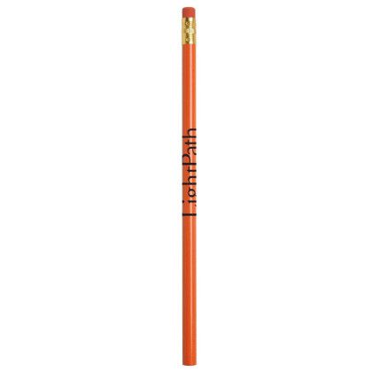 Custom Jo-Bee Economy Line Round Pencil - Orange Custom Jo-Bee Economy Line Round Pencil - Orange
