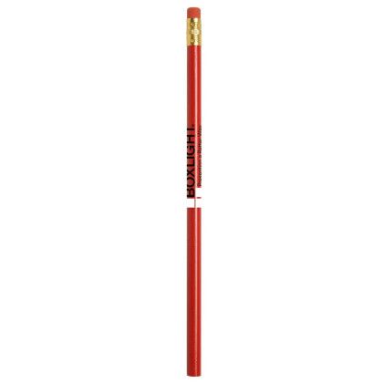 Custom Jo-Bee Economy Line Round Pencil - Red Custom Jo-Bee Economy Line Round Pencil - Red