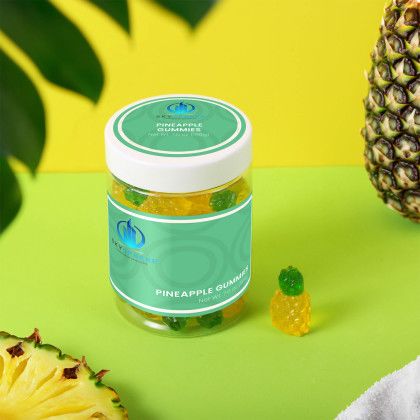 Custom Pineapple Gummies: Large Jar - Lifestyle