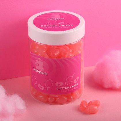 Custom Jelly Belly Jelly Beans: Large Jar - Pink - Lifestyle