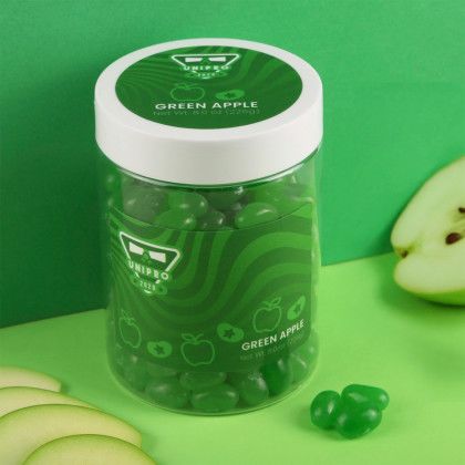 Custom Jelly Belly Jelly Beans: Large Jar - Green - Lifestyle