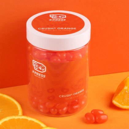 Custom Jelly Belly Jelly Beans: Large Jar - Orange - Lifestyle