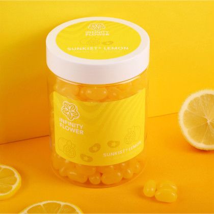 Custom Jelly Belly Jelly Beans: Large Jar - Yellow - Lifestyle