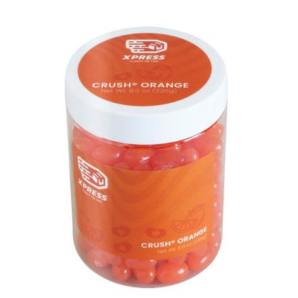 Custom Jelly Belly Jelly Beans: Large Jar - Orange