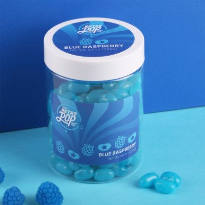 Custom Jelly Belly Jelly Beans: Large Jar - Blue - Lifestyle