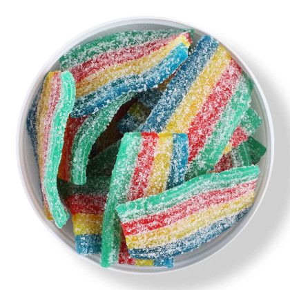 Custom Sour Rainbow Belts: Small Jar - Rainbow Belts Custom Sour Rainbow Belts: Small Jar - Rainbow Belts