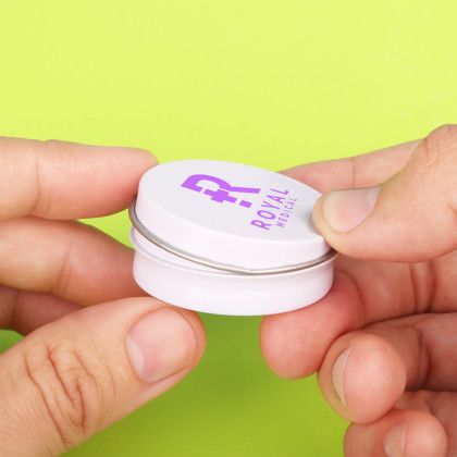 Custom Pinch Me Mint Tin - White Lifestyle View