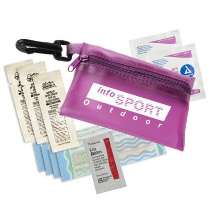 Custom Sunscape First Aid Kit - Translucent Purple Custom Sunscape First Aid Kit - Translucent Purple