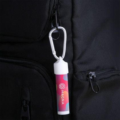 Custom Soothing Sidekick: Lip Moisturizer With SPF15 Carabiner Kit - Lifestyle  View
