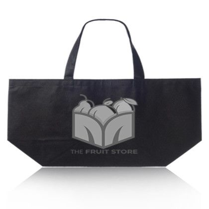 Custom Budget Non-Woven Shopper Tote Bags - Black Custom Budget Non-Woven Shopper Tote Bags - Black
