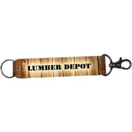 Custom Full Color Deluxe Neoprene Wristband - 26mm Key Ring and Lobster Clip